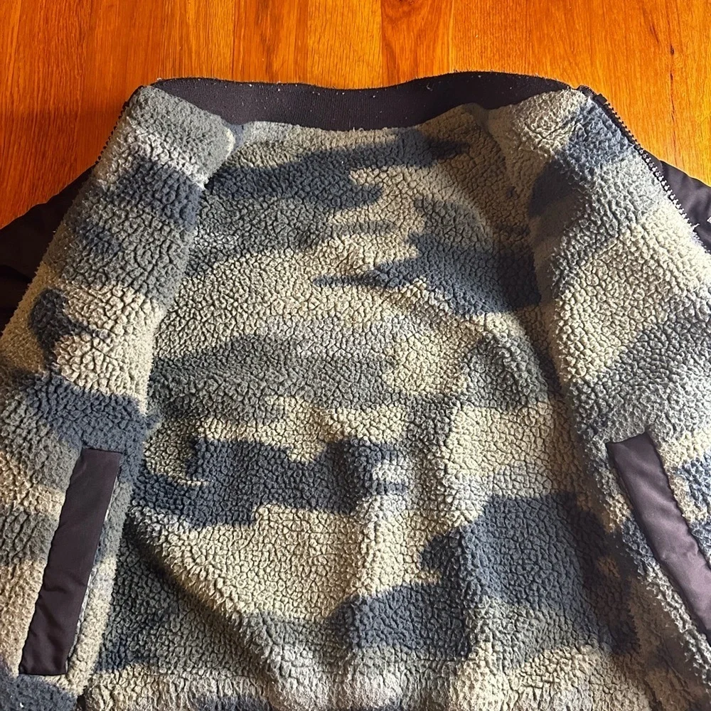 Abercrombie Kids Quilted Reversible Jacket - Black and Camouflage